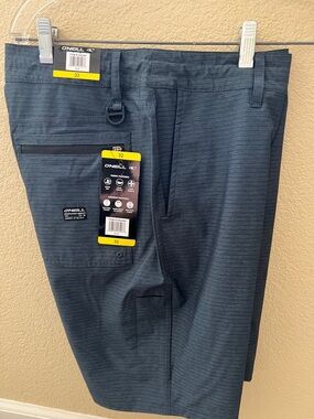 O'Neill Men's Dark Blue Cargo Shorts with Zip Pocket